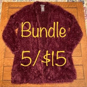 Chelsea & Theodore • open front cardigan M